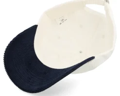 Tiny Mako Shark Corduroy Off White/Navy Dad Cap - Skillfish