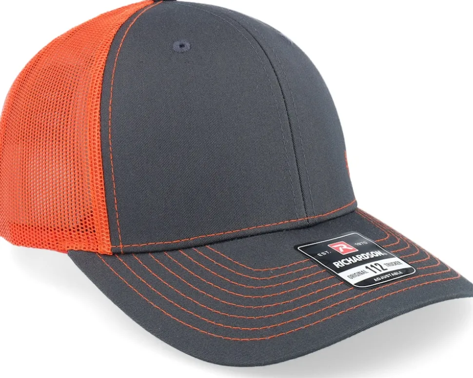 Tiny Moose Antlers Charcoal/Neon Orange Trucker - Hunter