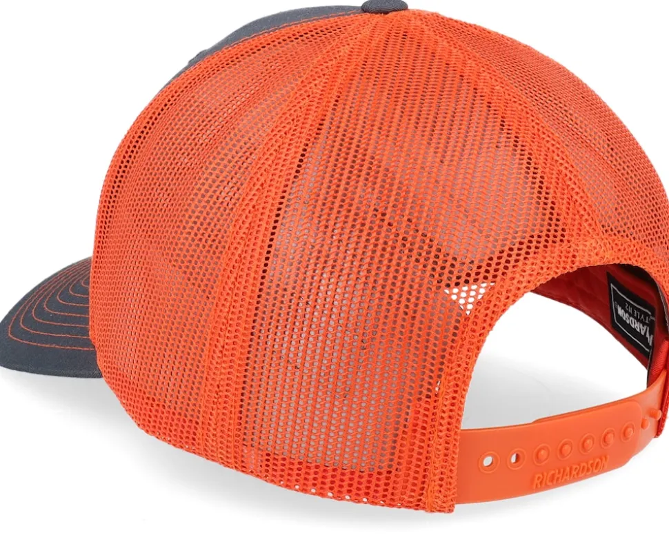 Tiny Moose Antlers Charcoal/Neon Orange Trucker - Hunter