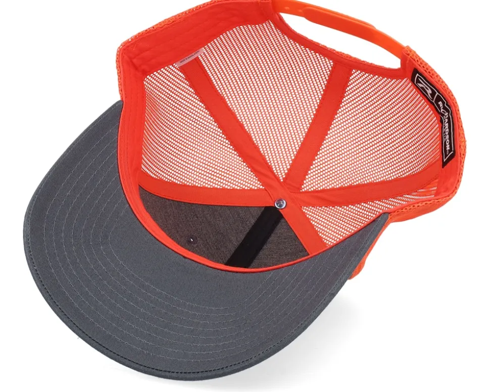 Tiny Moose Antlers Charcoal/Neon Orange Trucker - Hunter