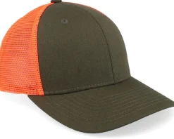Tiny Moose Antlers Dark Mash/Fluorescent Orange Trucker - Hunter