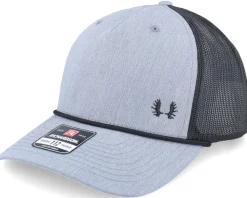 Tiny Moose Antlers 112fpr Heather Grey/Black Rope A-Frame Trucker - Hunter