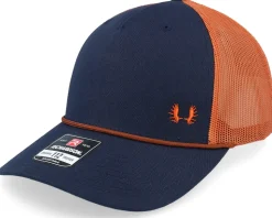 Tiny Moose Antlers Navy/Orange/Dark Orange Rope Trucker - Hunter