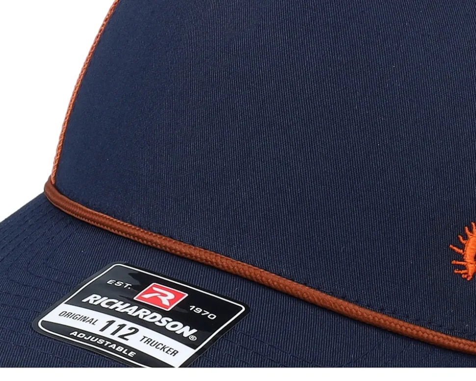 Tiny Moose Antlers Navy/Orange/Dark Orange Rope Trucker - Hunter