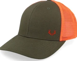 Tiny Moose Dark Mash/Fluorescent Orange Trucker - Hunter