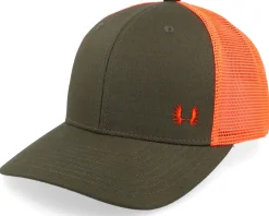 Tiny Moose Dark Mash/Fluorescent Orange Trucker - Hunter