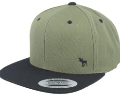 Tiny Moose Olive/Black Snapback - Hunter