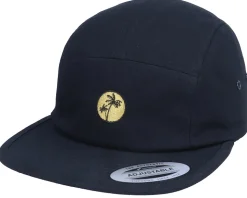 Tiny Palm Logo Black 5-Panel - Abducted