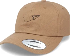 Tiny Paper Plane Tan Dad Cap - Abducted