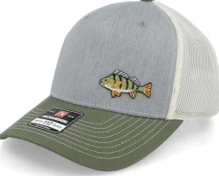 Tiny Perch 112 Heather Grey/Birch/Olive Trucker - Skillfish