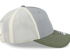 Tiny Perch 112 Heather Grey/Birch/Olive Trucker - Skillfish