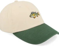 Tiny Perch Stone Washed Stone/Dark Green Dad Cap - Skillfish