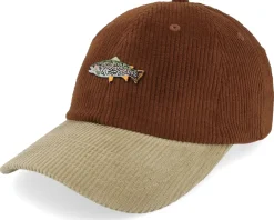 Tiny Rainbow Trout Corduroy Brown/Khaki Dad Cap - Skillfish