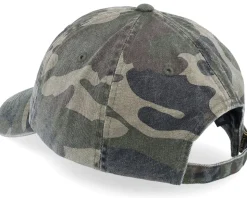 Tiny Rainbow Trout Fish Vintage Washed Jungle Camo Dad Cap - Skillfish