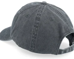 Tiny Rainbow Trout Fish Vintage Washed Black Dad Cap - Skillfish