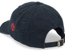 Tiny Red Dragon Ripped Black Dad Cap - Critiql Hit