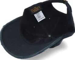 Tiny Red Dragon Ripped Black Dad Cap - Critiql Hit