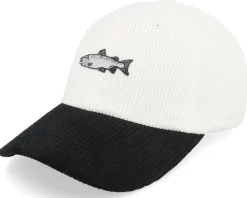 Tiny Salmon Corduroy Off White/Black Dad Cap - Skillfish