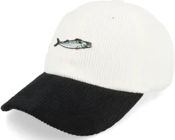 Tiny Salmon Corduroy Off White/Black Dad Cap - Skillfish