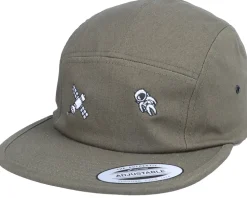 Tiny Satellite Astronaut Scenery Olive 5-Panel - Abducted