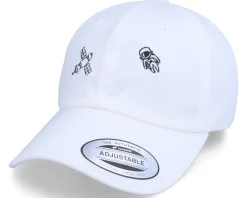 Tiny Satellite Astronaut Scenery White Dad Cap - Abducted