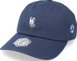 Tiny White Dragon Navy Dad Cap - Critiql Hit
