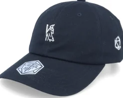 Tiny White Wizard Black Dad Cap - Critiql Hit