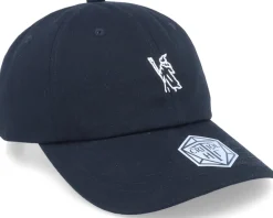 Tiny White Wizard Black Dad Cap - Critiql Hit