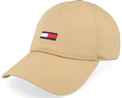 Tjm Elongated Flag Cap Beige Dad Cap - Tommy Hilfiger