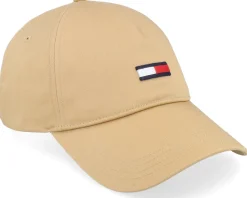 Tjm Elongated Flag Cap Beige Dad Cap - Tommy Hilfiger