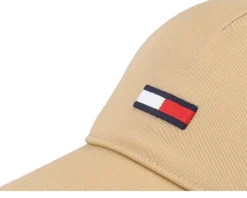 Tjm Elongated Flag Cap Beige Dad Cap - Tommy Hilfiger