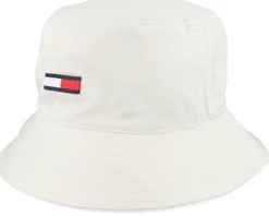 Tjm Elongated Flag Hat Off White Bucket - Tommy Hilfiger