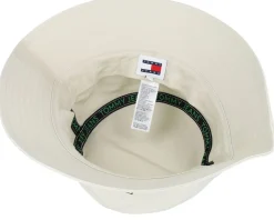 Tjm Elongated Flag Hat Off White Bucket - Tommy Hilfiger