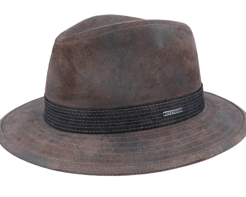 Tller Pigskin Brown Hat - Stetson