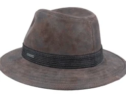 Tller Pigskin Brown Hat - Stetson