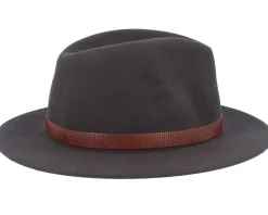 Tller Woolfelt Dark Brown Fedora - Stetson