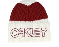 Tnp Deep Beanie Arctic White/Iron Red Cuff - Oakley