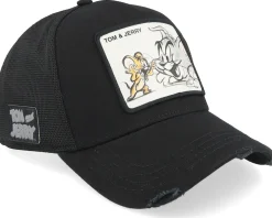 Tom & Jerry Black A-Frame Trucker - Capslab