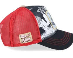 Tom & Jerry Black/Red Trucker - Capslab