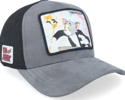 Tom & Jerry Grey/Black Premium A-Frame Trucker - Capslab
