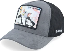 Tom & Jerry Grey/Black Premium A-Frame Trucker - Capslab