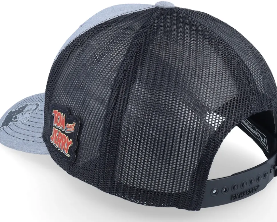 Tom & Jerry Shaking Hands Heather Grey/Black - Tom & Jerry