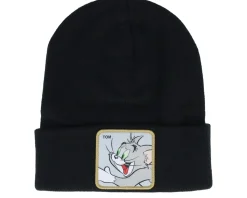 Tom & Jerry Tom Beanie Black Cuff - Capslab