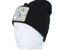 Tom & Jerry Tom Beanie Black Cuff - Capslab
