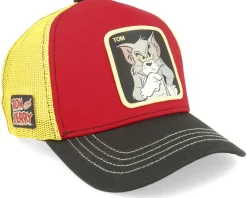 Tom & Jerry Tom Red/Yellow/Black Trucker - Capslab