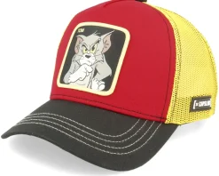 Tom & Jerry Tom Red/Yellow/Black Trucker - Capslab