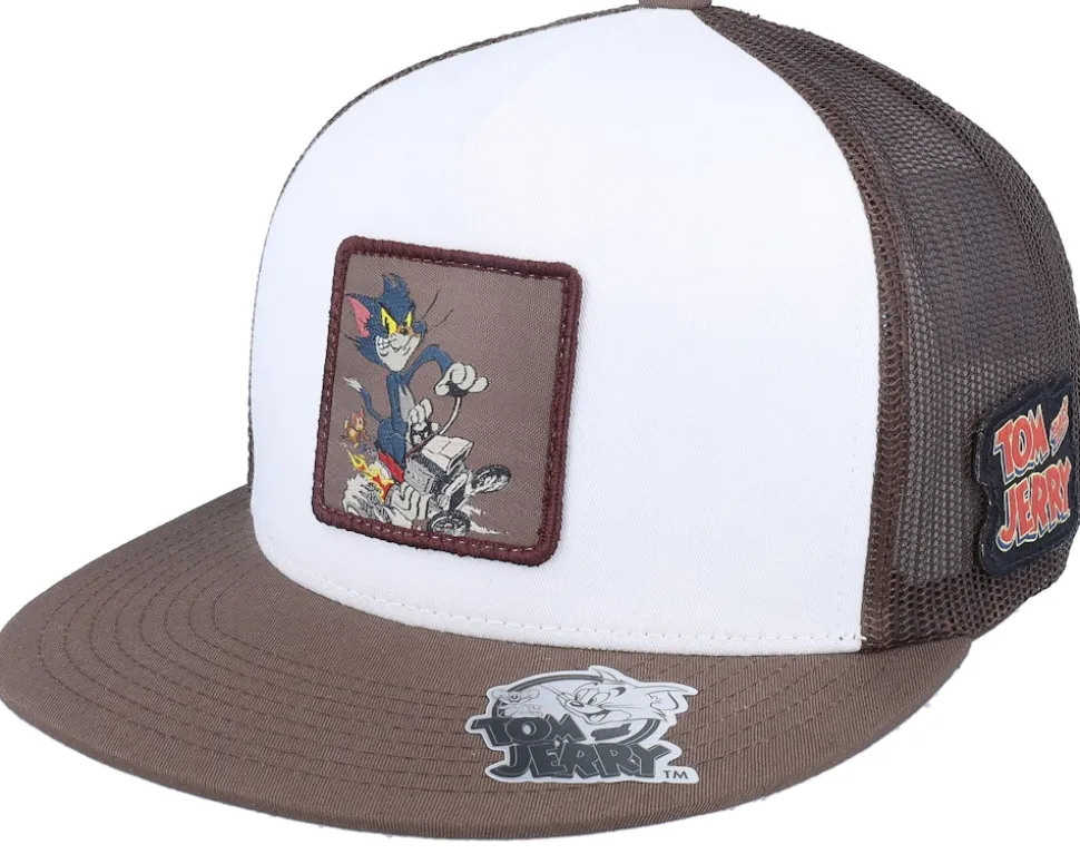 Tom Racing Brown/White Snapback - Tom & Jerry
