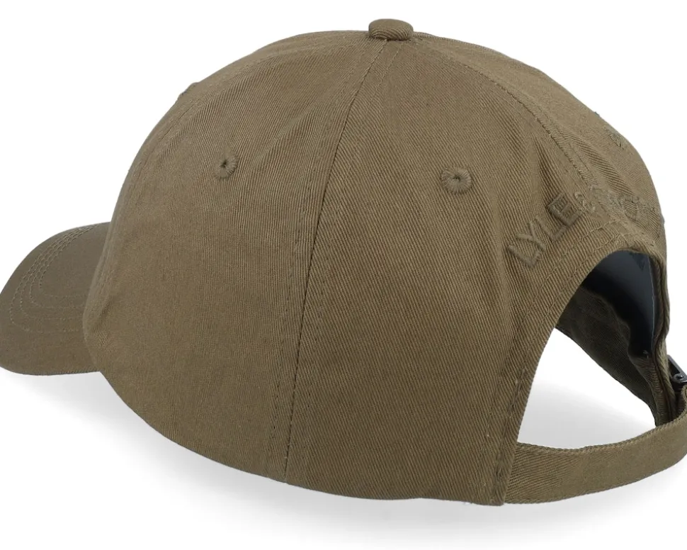 Tonal Eagle Baseball Cap Olive Dad Cap - Lyle & Scott