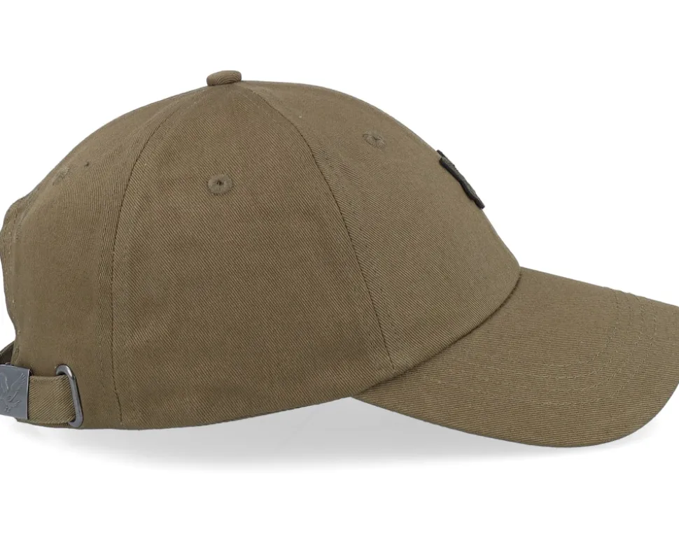 Tonal Eagle Baseball Cap Olive Dad Cap - Lyle & Scott