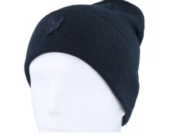 Tonal Eagle Beanie Dark Navy Cuff - Lyle & Scott